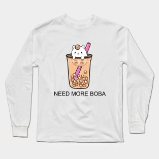 Unicorn Needs More Boba! Long Sleeve T-Shirt